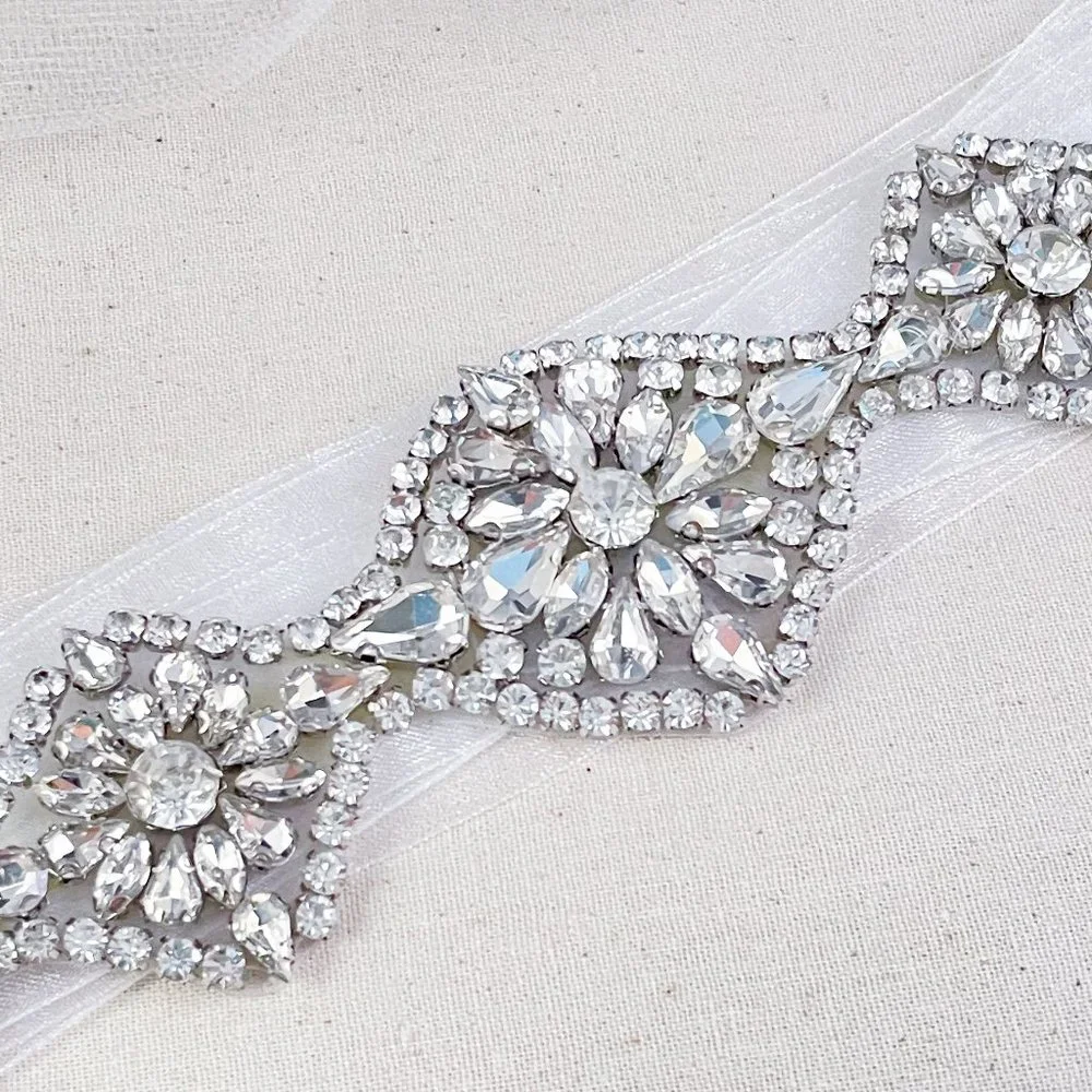 "Sentiment" Gold Diamond Sash - Picture 3 of 3